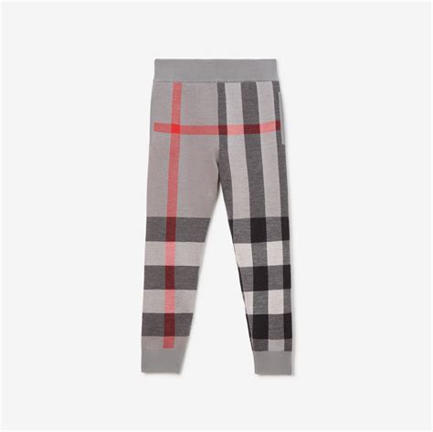 grey burberry lounge pants|burberry jogging pants.